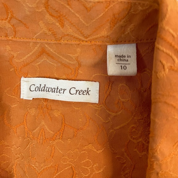 Coldwater Creek Burnt Orange Textured Blazer - Picture 6 of 8